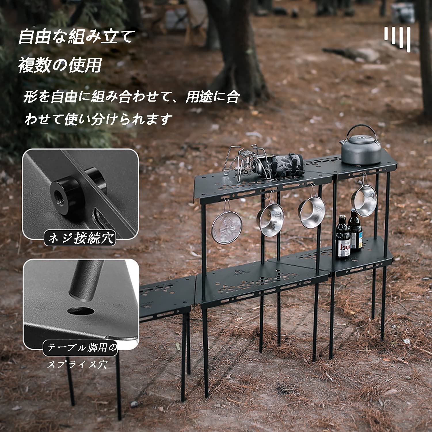 Amazon.co.jp: キャンプ テーブル アウトドア テーブル バーベキュー